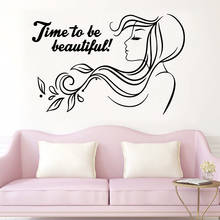 Beautiful Phrase Beauty Spa Vinyl Wall Decal Hair Salon Woman Art Sticker Mural wallpaper Girls Bedroom Decals vinilo pared 2024 - buy cheap