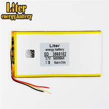 3 line 3565152 3.7V 5000mAh 3565150 Polymer lithium ion / Li-ion battery for tablet pc,POWER BANK,cell phone 2024 - buy cheap