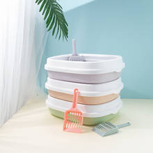 Cat Litter Tray Sandbox for Pet Toilet Anti Splash Bedpan Box Feces Collected Shovel Kitten Dog Clean Poop Tool Waste Holder 2024 - buy cheap