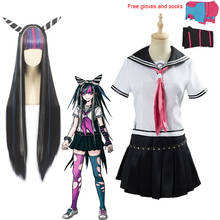 Game Costumes Danganronpa Mioda Ibuki Cosplay Wigs Woman's JK Uniforms Schoolgirl Sailor Suit Halloween Party Costume 2024 - buy cheap