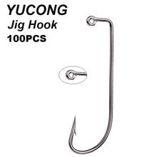 YUCONG 100Pcs Long Shank Hooks 2#-5/0# High Carbon Steel Fishhooks O'shaughnessy Barbed Carp Hooks Single Fishing Hooks Tackle 2024 - buy cheap