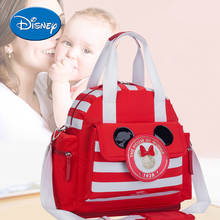 Disney minnie mickey moda saco de fraldas mochila portátil sacola prática grande capacidade mamãe mochila multifuncional 2024 - compre barato