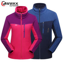 WWKK Hiking Camping Skiing Trekking Male Female Jackets Mens Women's Winter Fleece Softshell Jacket Outdoor Sports Leisure Coats 2024 - buy cheap