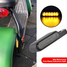 1 pçs 12v indicadores da lâmpada de sinal da motocicleta âmbar mini led turn signal luz guiador blinker para racer scooter moto bicicleta 2024 - compre barato