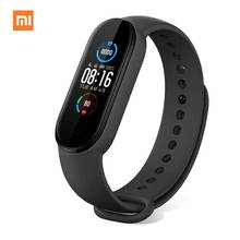 Xiaomi mi band 5 relógio inteligente, pulseira fitness, pedômetros para caminhar, monitor de frequência cardíaca, pedômetro, monitoramento de calorias à prova d'água 2024 - compre barato