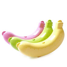 Милый 3 цвета Фрукты Банан протектор Коробка держатель Чехол Ланч контейнер для хранения Коробка для детей защиты конфеты фрукты чехол # YJP 2024 - купить недорого