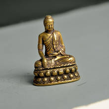 Bolso estátua fengshui cobre sakyamuni buda base oco poucos acessórios de decoração para casa mobiliário de escritório boa sorte 2024 - compre barato