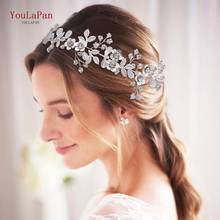 YouLaPan HP350 Wedding Flowers Headbands Bridal Hair Accessories Vintage Pageant Head Pieces for Women Tiaras Jewelry Headwear 2024 - buy cheap