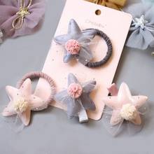Girl Cute Handmade Pompom Hair Rubber Bands And Hairclip Kids Thick Elastic Hair Tie Baby Pink Hair Clips Boutique Accessories 2024 - buy cheap