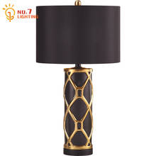 Nordic Luxury Ceramic Table Lamp Led E27 Gold Black Warm Simple Modern Desk Lights Living Room Bedroom Bedside Lamp Cabinet Cafe 2024 - buy cheap