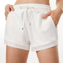 Pantalones cortos para correr para mujer, de secado rápido, holgados, para gimnasio, Yoga, transpirables, Fitness, moda 2021 2024 - compra barato