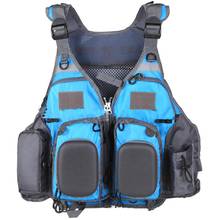 Chaleco salvavidas de pesca con múltiples bolsillos para adultos, salvavidas de flotación para deportes acuáticos, bote, Kayak, con espuma 2024 - compra barato