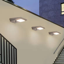 Cob led solar luz ao ar livre lâmpada pir sensor de movimento luz de parede à prova dwaterproof água solar powered luz solar para a decoração do jardim