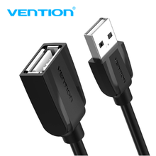 Vention-Cable de extensión USB 2,0 para carga de teléfono, extensor macho a hembra de 1m/1,5 m/2m/3m/5m, para ordenador 2024 - compra barato