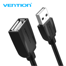 Vention-cabo extensor de dados usb 2.0, macho para fêmea, extensor de cabo de 1m/1.5m/2m/3m/5m para carregador de telefone e computador, usb, extensor 2024 - compre barato