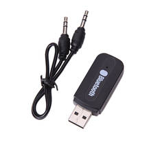 Adaptador de receptor de áudio, sem fio, compatível com bluetooth, a2dp, dongle de 3.5mm, transmissor auxiliar, carregamento usb, receptor de música 2024 - compre barato