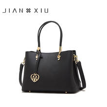 JIANXIU Brand Luxury Handbags Women Bags Designer Genuine Leather Tassel Shoulde Bags Zipper Compartment Tote Bag Newest Purses 2024 - buy cheap