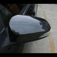 Для Toyota C-HR CHR 2017-2020 ABS углеродное волокно Водная передача боковое стекло заднего вида зеркальное покрытие отделка автомобильные Стайлинг Аксессуары 2 шт 2024 - купить недорого