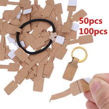 New Hot 50pcs / 100Pcs Necklace Ring Labels Quadrate Blank Price Tags Paper Stickers Paper Jewelry Display Card Labels Hangtags 2024 - buy cheap