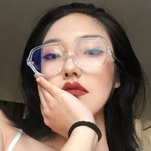 Gafas de sol cuadradas con montura transparente para mujer, lentes de sol coreanas de lujo, de diseñador de marca, a la moda, grandes, UV400, 2020 2024 - compra barato