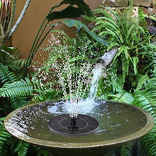 Fonte de água para decoração de jardim, 1w, flutuante solar, bomba de água para decoração de lago, piscina, gramado 2024 - compre barato