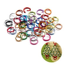 300Pcs/Lot 6-10mm Metal Multicolor Aluminum Soft Open Jump Ring Split Rings Connectors for DIY Jewelry Making Findings Supplies 2024 - buy cheap