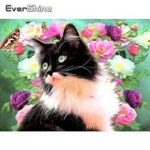 Evershine 5D DIY Diamond Embroidery Cat Full Square Round Diamond Painting Animals Rhinestones Pictures Home Decoration 2024 - buy cheap