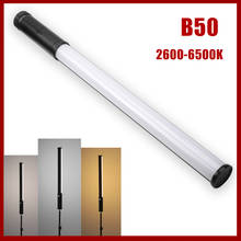 Lâmpada led de fotografia b50 2600k-6500k, luz de preenchimento, tubo de iluminação manual com cor dupla para vídeo 2024 - compre barato