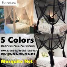 Mosquito Net Polyester Fabric Protection Bedding 4-Corner Bed Netting Canopy for Queen/King Sized Bed 2024 - buy cheap