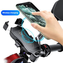 Водонепроницаемый держатель для телефона мотоцикла, подставка с 15 Вт беспроводным QC3.0 USB зарядным устройством, Байкерский руль, обзор, крепление для телефона 2024 - купить недорого