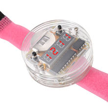 Умный электронный одночиповый светодиодный набор часов электронные часы DIY светодиодный цифровой комплект часов с прозрачной крышкой 2024 - купить недорого