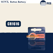 100 шт. Sony 100% оригинальный CR1616 кнопочный Аккумулятор для часов Автомобильный Дистанционный ключ cr 1616 ECR1616 GPCR1616 3v литиевая батарея 2024 - купить недорого