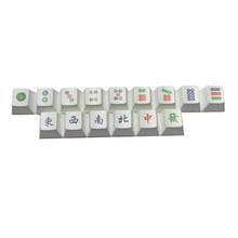 High Quality 15Pcs/Set Mahjong Keycap Dye Sublimation Keycap Mechanics Keyboard Key Caps Keycap PBT OEM Profile Keycap 2024 - buy cheap