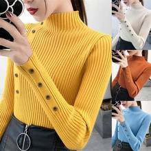 Women Basic Sweaters 2020 Autumn Winter Top Turtle Neck Solid Color Knit Sweater Elastic Slim Pullover female clothing 2024 - buy cheap