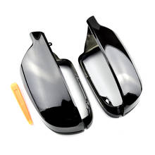 2pcs ABS Rearview Mirror Bright black Side Covers Cap B8.5 For Audi A3 8P A4 A5 2011-2016 8F0857527B 8F0857528B 2024 - buy cheap