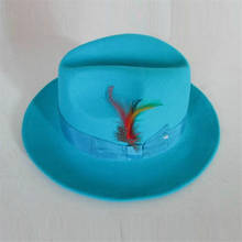 Unisex Wool Fedora Hat Wool Panama Hat Adult Woolen Fedoras Hats Male Felt Fedora Hats Godfather Hat Cowboy Cap B-8119 2024 - buy cheap
