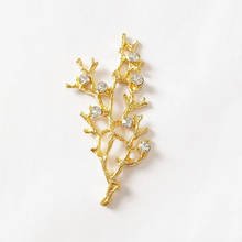 10 un 24*52mm moda liga de metal kc cristal dourado strass ramos conectores charme para fabricação de jóias 2024 - compre barato
