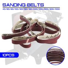 10pcs 30mm x 580mm 60 to 1000 Grit Sanding Belts For Belt Sander Attachment Use Motor/Angle Grinder 2024 - buy cheap