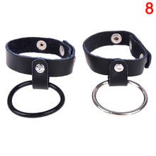 Silicone+PU leather Material Time Delay Penis Rings Cock Cage Sex Toys for Men,Adult Sex Products for Couple 2024 - buy cheap