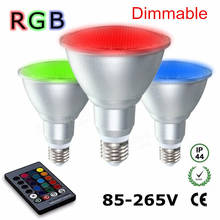 Bombilla LED RGB Par30 Par38 para exteriores, foco de luz regulable de 10W y 20W, resistente al agua, con cambio de Color y Control remoto 2024 - compra barato