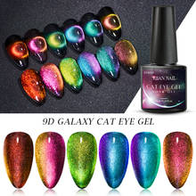 RBAN NAIL 9D-esmalte de uñas en Gel para uñas, esmalte de uñas en Gel brillante para Base negra, Ojo de gato, Galaxia camaleón, 6ml 2024 - compra barato