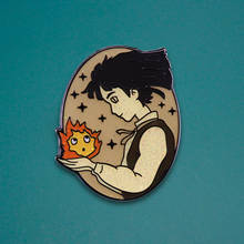 Sophie and Her Pal Calcifer Starlight Pins From the Beloved Studio Ghibli Film, Howl's Moving Castle 2024 - buy cheap