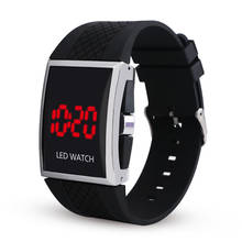 Top Brand Fashion Digital Watch Unisex Men Luminous Date Display Rectangle Dial Adjustable Multifunction erkek kol saati мужские 2024 - buy cheap
