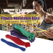 Resistance band strength trainer yoga fitness pull belt men's training flat rubber band tension ring elastic lacing band 2024 - buy cheap