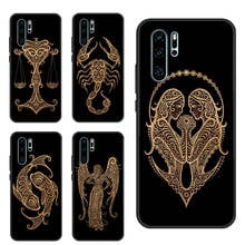 Funda con los signos del zodiaco para Huawei P20, P40 Lite, P30 Pro, Nova 5T, P Smart 2021, Honor 10X Lite, 8X, 10i, 20 2024 - compra barato