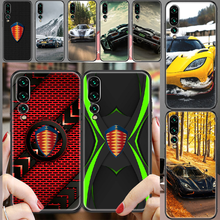 Koenigsegge-capa de celular supercar, com logo, compatível com huawei p, mate p10, p20, p30, p40, 10, 20, smart z, pro, lite 2019, tendência preta 2024 - compre barato
