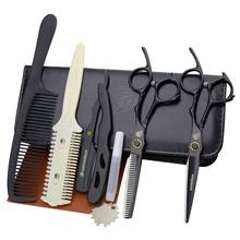 univinlions 6" bearing screw hair scissors black barber clippers barber thinning scissors hairdressing barber kit hairdresser 2024 - buy cheap