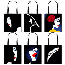 Black And White Series Elegant Ladies Print Shoulder Bags Women Totes Ladies Storage Bags for Travel Girls Handbags For Gift 2024 - buy cheap