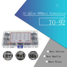 15 value 600pcs Transistor TO-92 Box Kit A1015 A733 C945 C1815 S8050 S8550 S9012 S9013 S9014 S9015 2N3904 2N3906 2N5401 2N5551 2024 - buy cheap