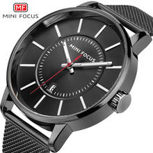 Мини фокус мужские повседневные часы лучший бренд класса люкс стальной сетчатый ремешок кварцевые часы мужские спортивные часы Relogio Masculino 2024 - купить недорого